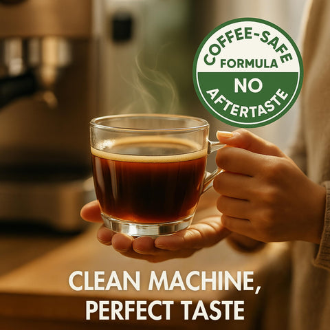 PUREHQ universal-descaler-compatibility highlights use with Keurig, Nespresso, and more.