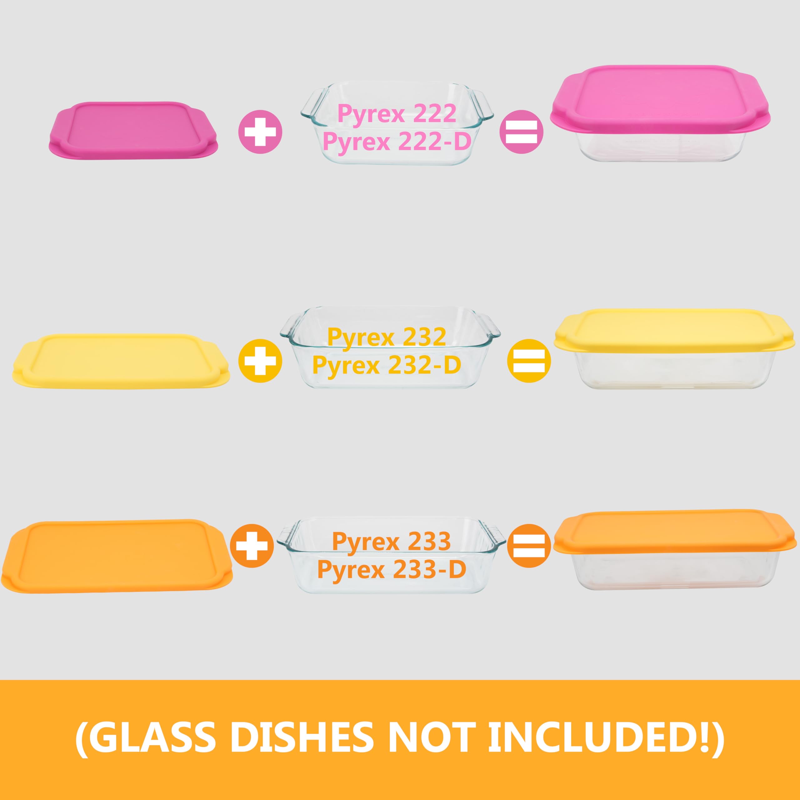 Leak-proof seal: Purekra lid fitting Pyrex 233 to prevent spills.