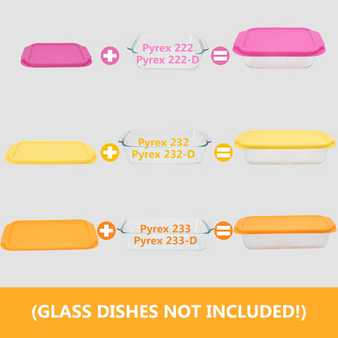 Leak-proof seal: Purekra lid fitting Pyrex 233 to prevent spills.