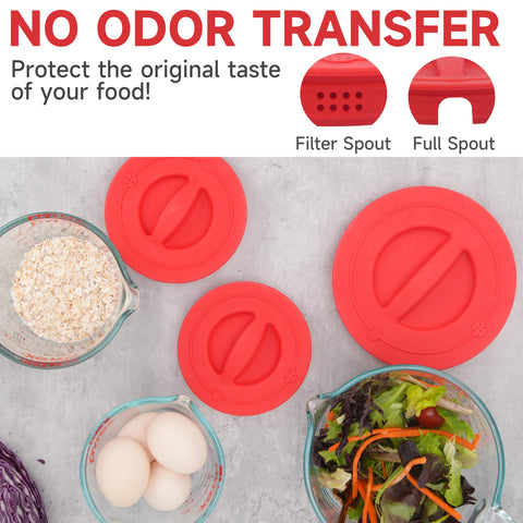 Purekra lid featuring re-positionable handle for flexible pouring and draining