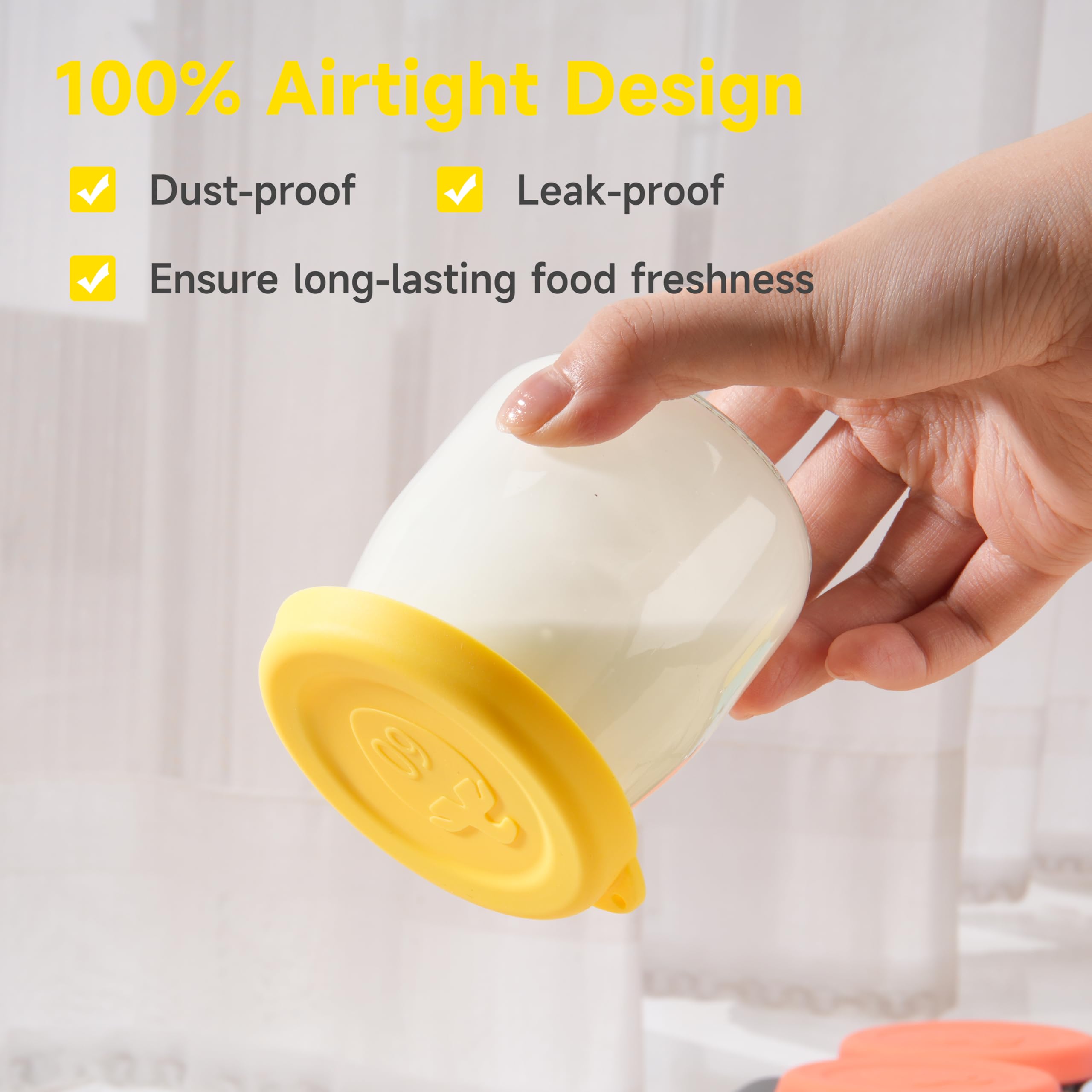 Purekra microwave-safe silicone lids for quick reheats and covers.