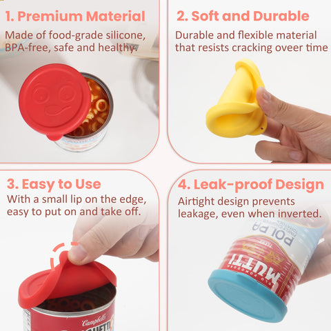 Purekra silicone can lid dishwasher-safe 12oz simplifies cleanup and reuse.