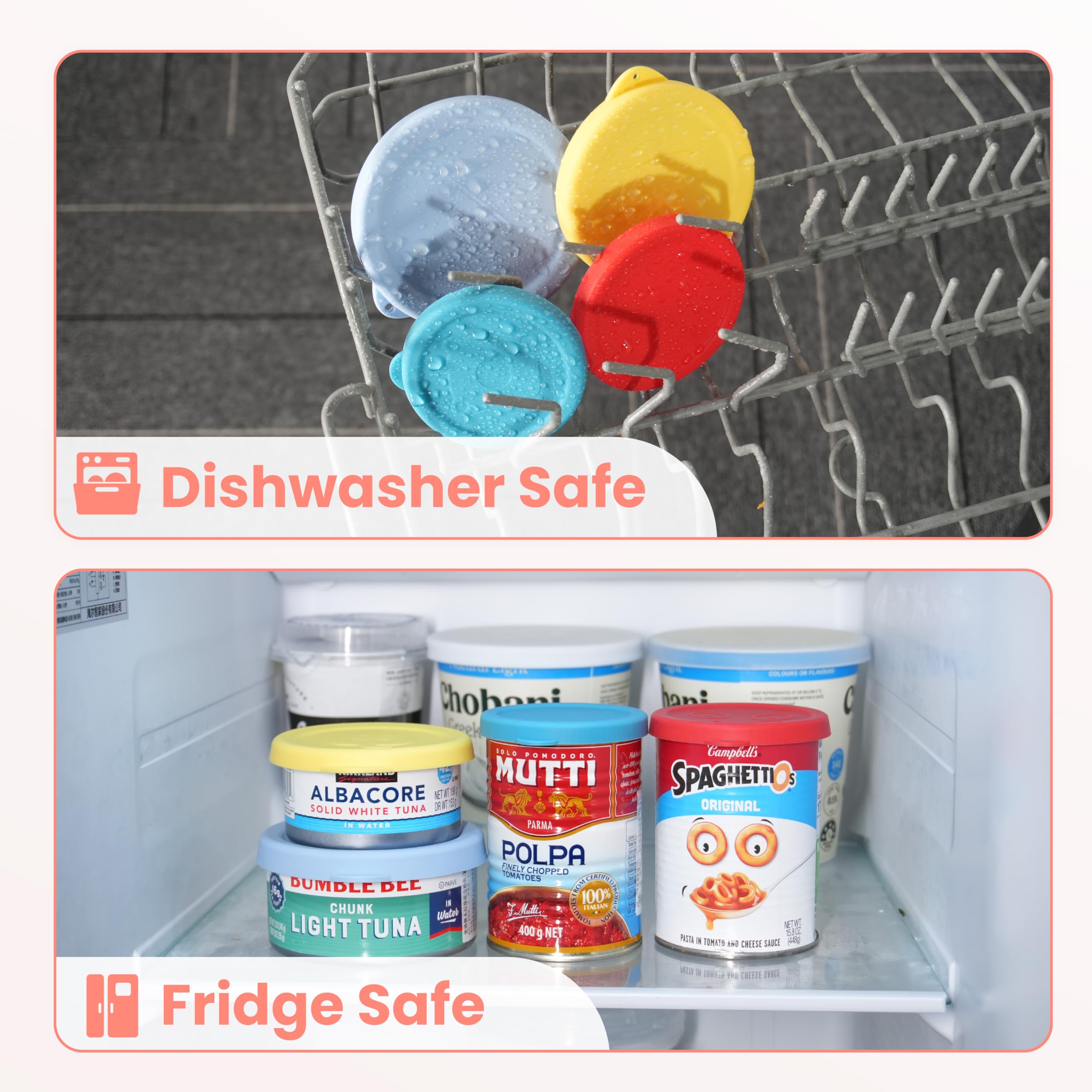 Purekra silicone can lid leak-proof storage keeps leftovers fresh and container odor-free.
