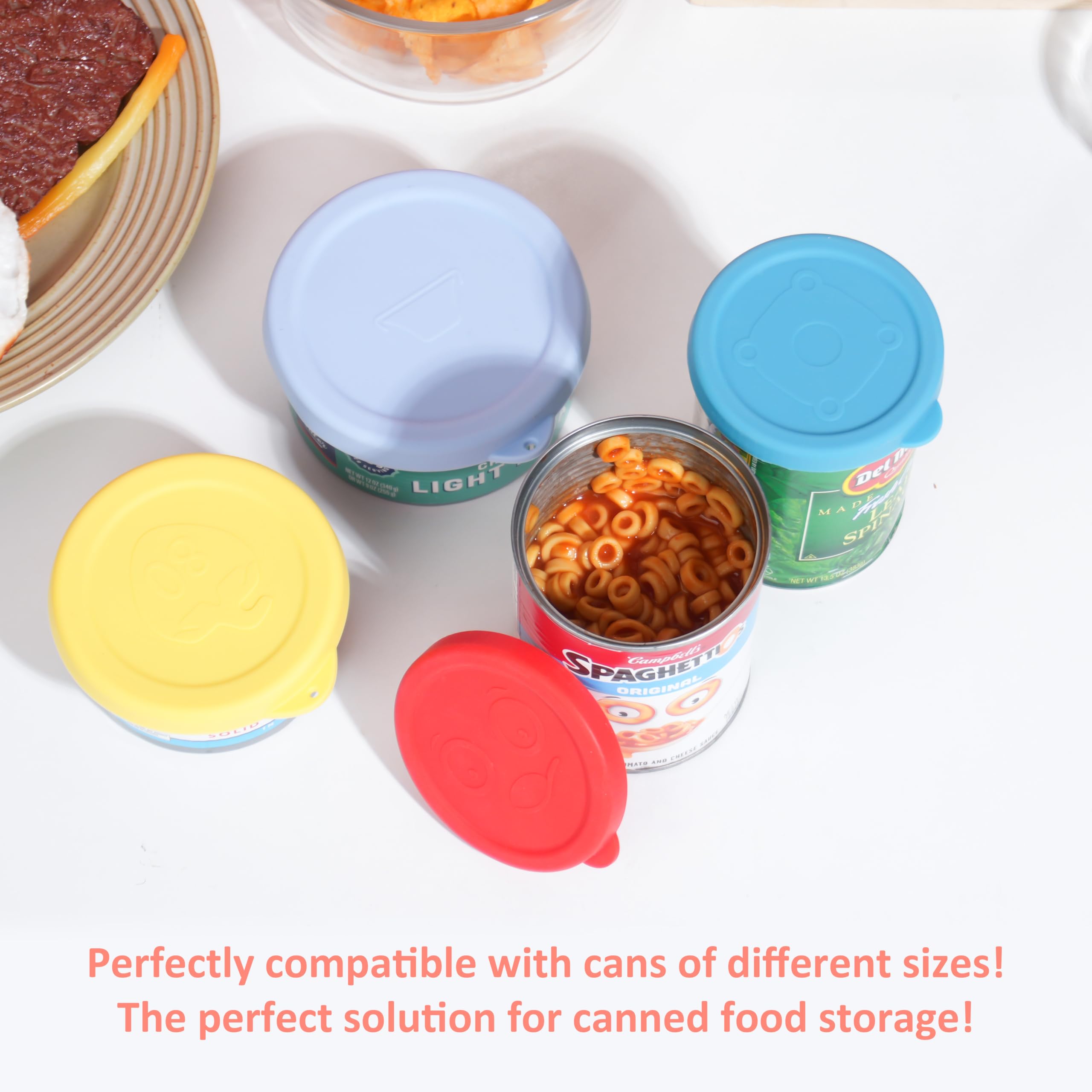 Purekra silicone can lid multi-size fit 15oz cans covers many sizes securely.