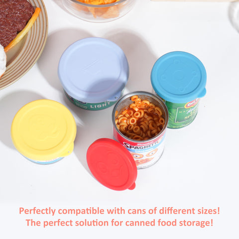Purekra silicone can lid multi-size fit 15oz cans covers many sizes securely.