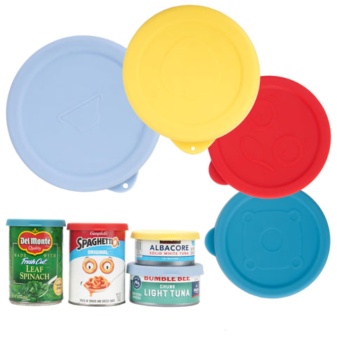 Purekra silicone can lid wide adaptability for 5oz cans preserves freshness and prevents spills.