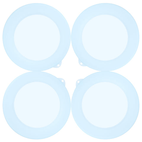 Purekra silicone lid on Corelle 18-oz bowl demonstrates a leakproof seal for spill-free storage