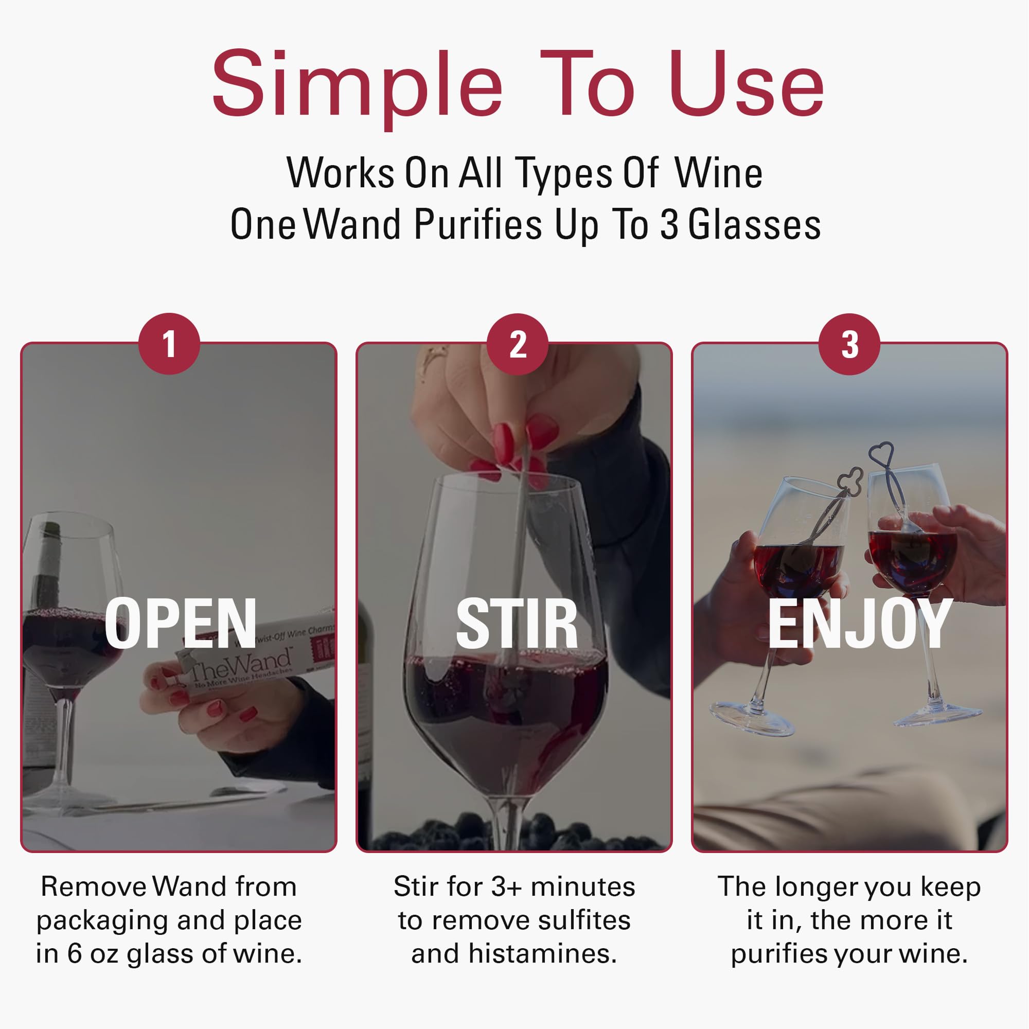 PureWine The Wand restores opened wine to a more natural taste.