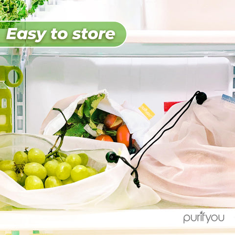 Purifyou small 12x8 bags for berries and snacks.