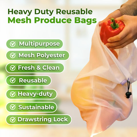 Purifyou washable reusable produce bags for easy cleaning.