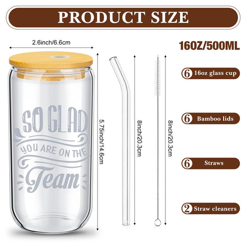 Purpeak can-shaped glass cups with lids for secure transport of beverages.