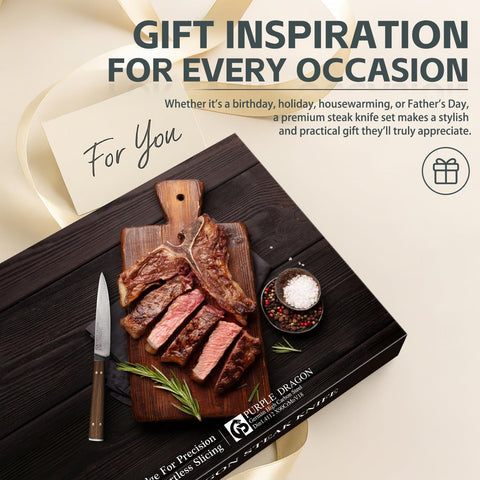 Purple Dragon gift-ready packaging makes a stylish present for cooks.