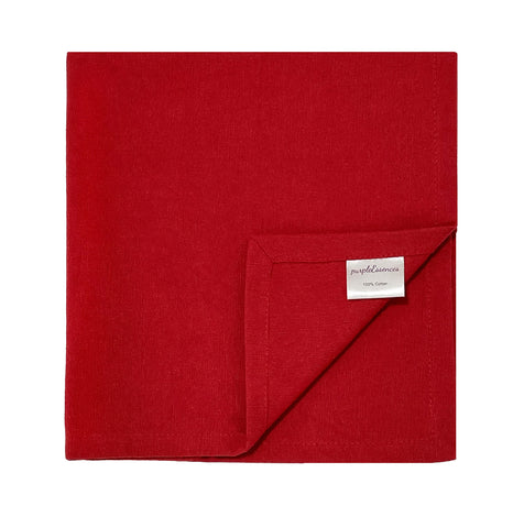 PurpleEssences 100% cotton napkins may wrinkle after washing; lay flat or iron for crisp look.
