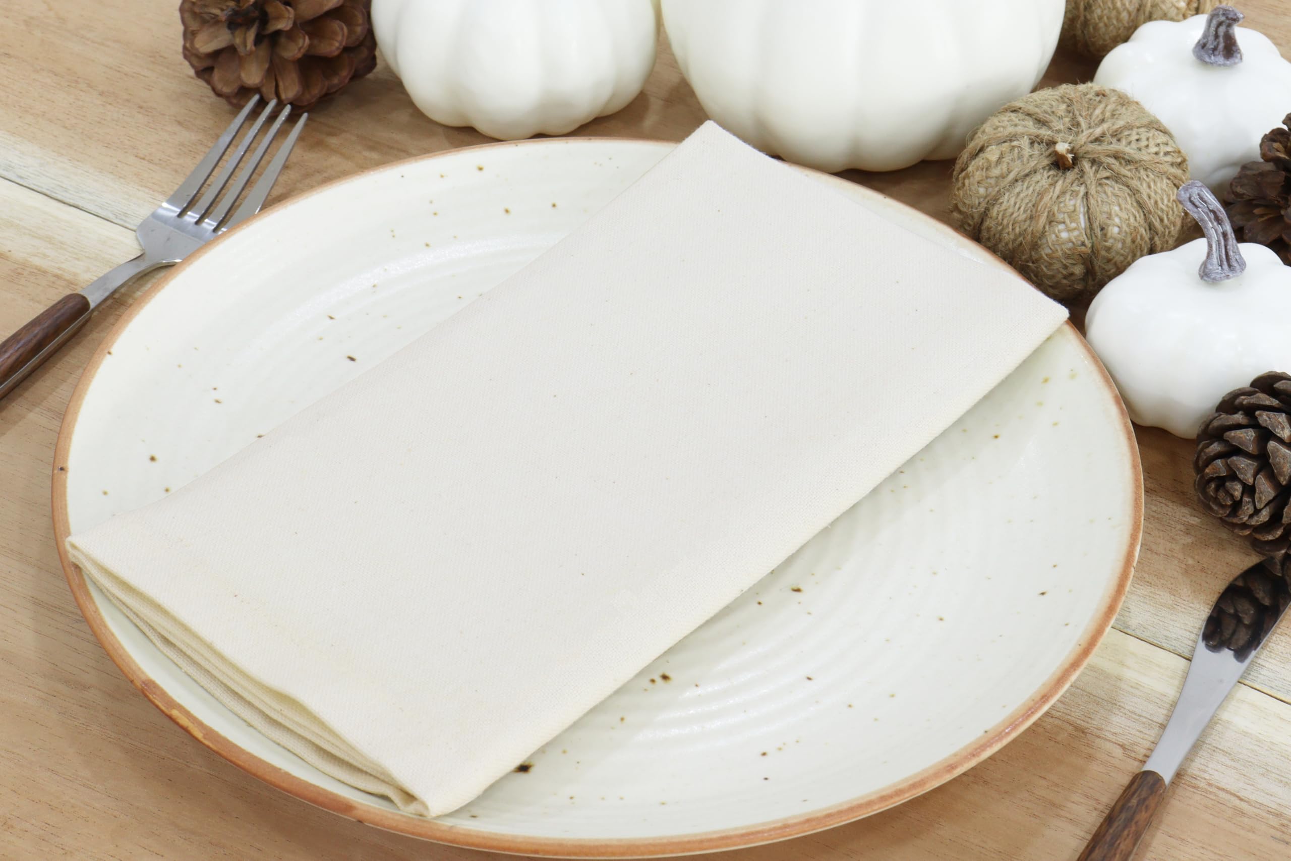 PurpleEssences napkins are machine-washable for easy post-dinner cleanup.