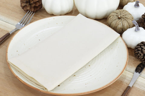 PurpleEssences napkins are machine-washable for easy post-dinner cleanup.