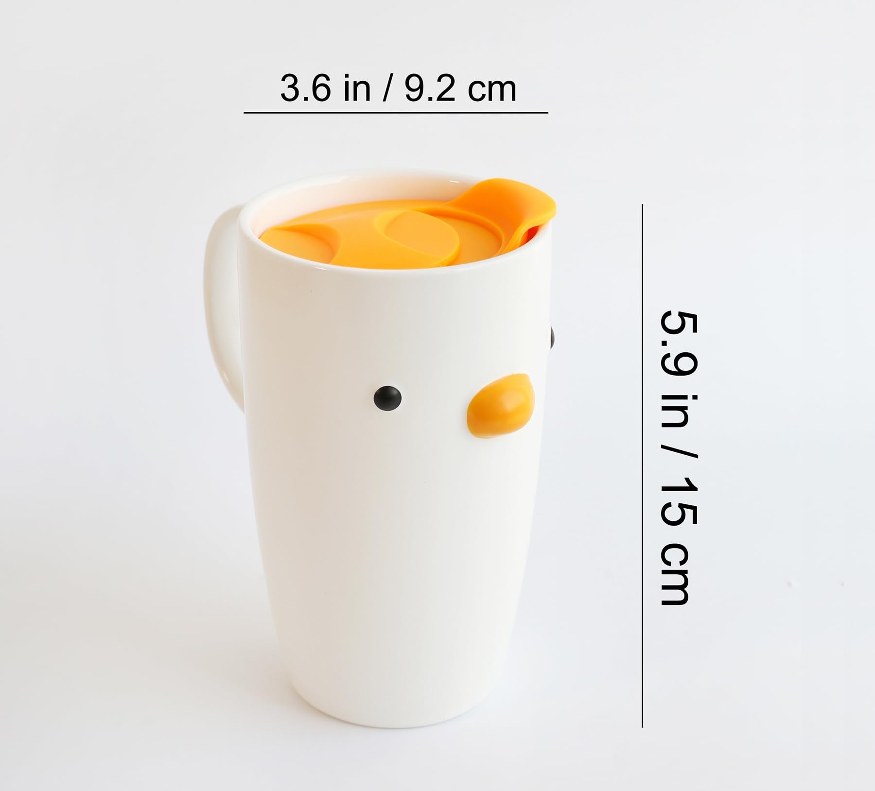 PURROOM Duck mug with handle, comfortable daily use