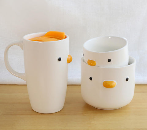PURROOM Microwave-friendly ceramic mug for hot drinks