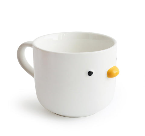PURROOM large breakfast mug with duck design, ideal for cereal and coffee