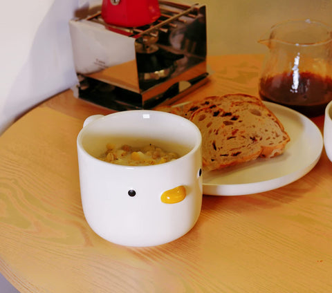 PURROOM microwave-safe ceramic mug is easy to reheat your beverage