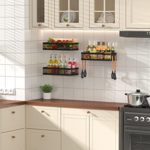 PUSDON multi-purpose wall bins maximize space in cabinets and walls