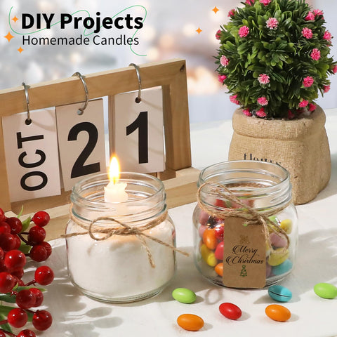 PUSKMAY white mesh gift bags pair with jars for easy gifting