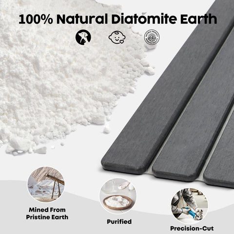 Puxinargo diatomaceous earth coaster set positioned for everyday use