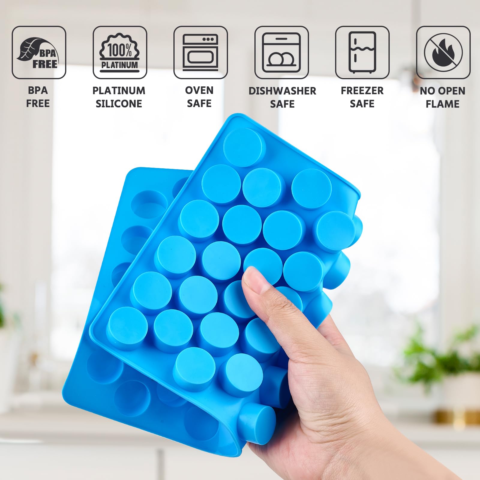 Puyeipt food-grade silicone mold is BPA-free and durable for repeated use