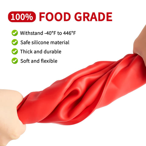 Puyeipt pan withstands -40°F to 446°F for oven, fridge, and freezer use.