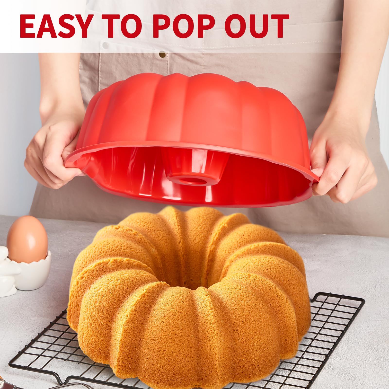 Puyeipt two-pack silicone baking molds offer versatile kitchen baking options.