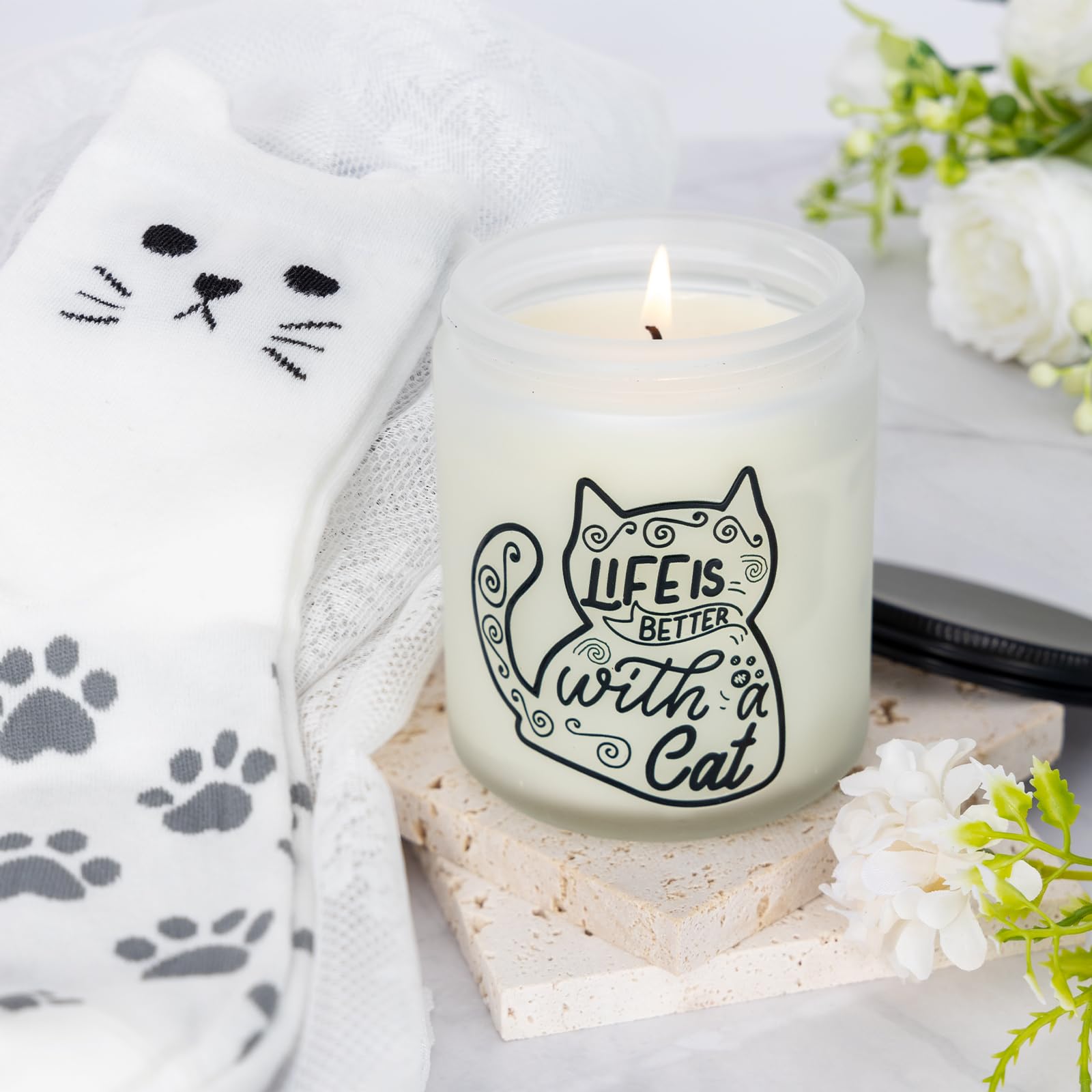 PuGez cat-themed greeting card adds a personal touch.