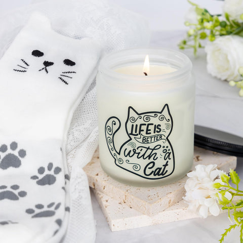 PuGez cat-themed greeting card adds a personal touch.