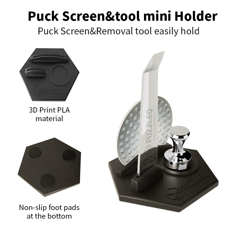 PUZZLEQ puck screen promotes even water distribution for consistent extractions