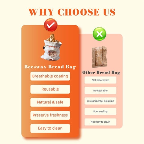 PW61 bread bags inside-out for easy cleaning and reuse.