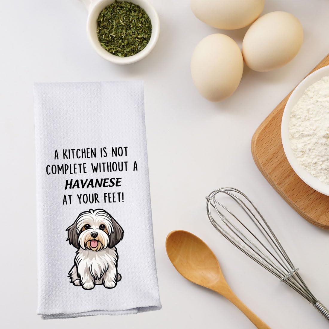PWHAOO Havanese towel in gift-ready packaging for easy gifting.