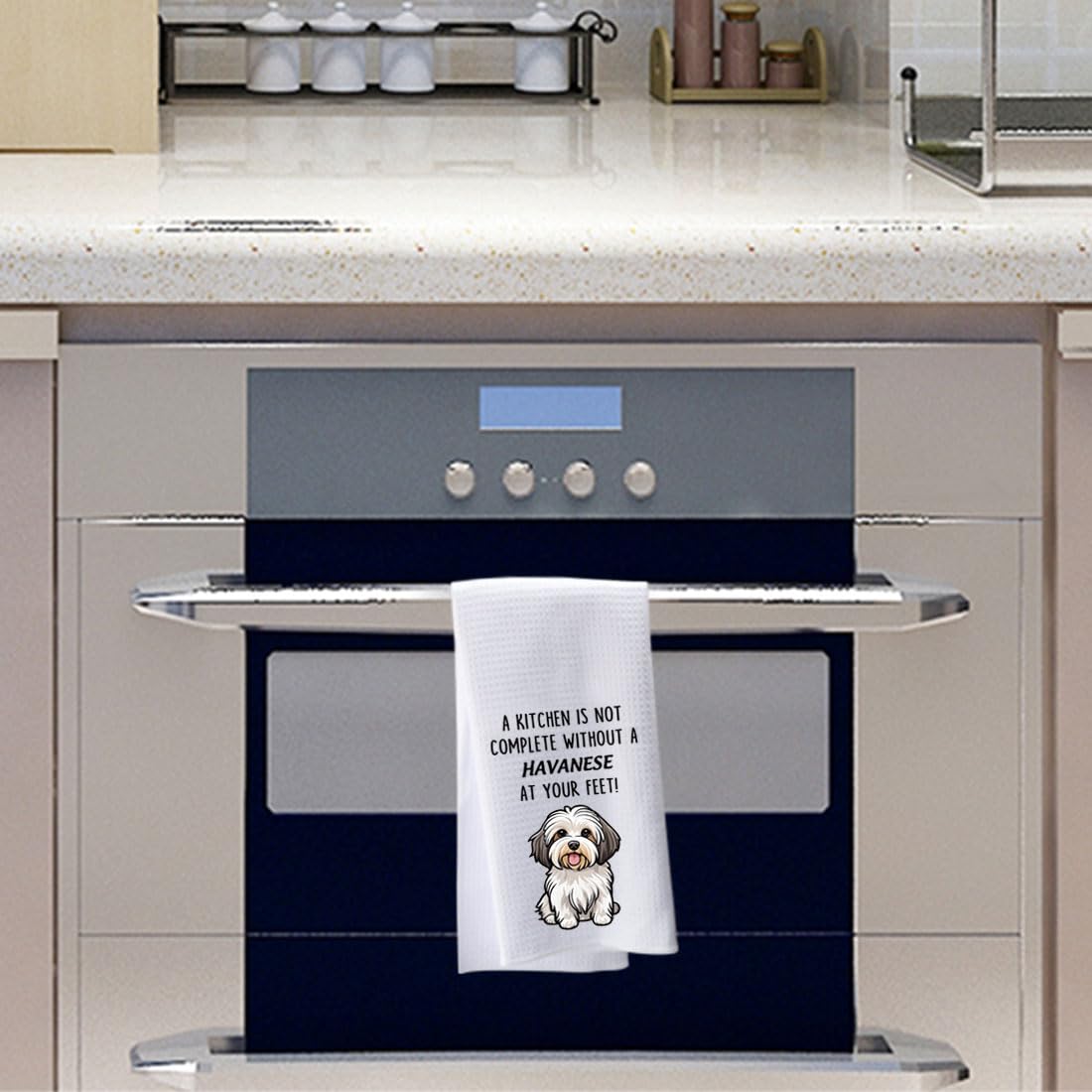 PWHAOO Havanese towel size 40.5x61 cm, a generous kitchen companion.