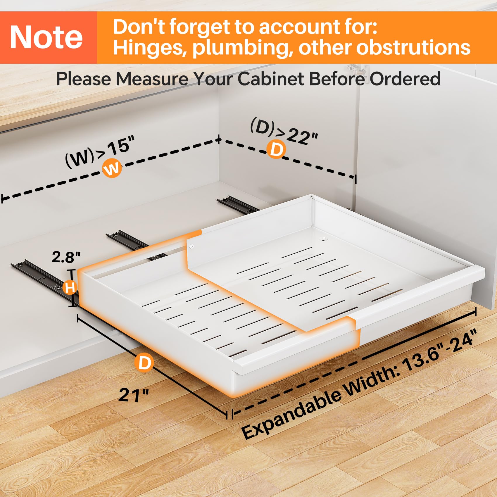 PXRACK heavy-duty metal construction for durable kitchen organization.