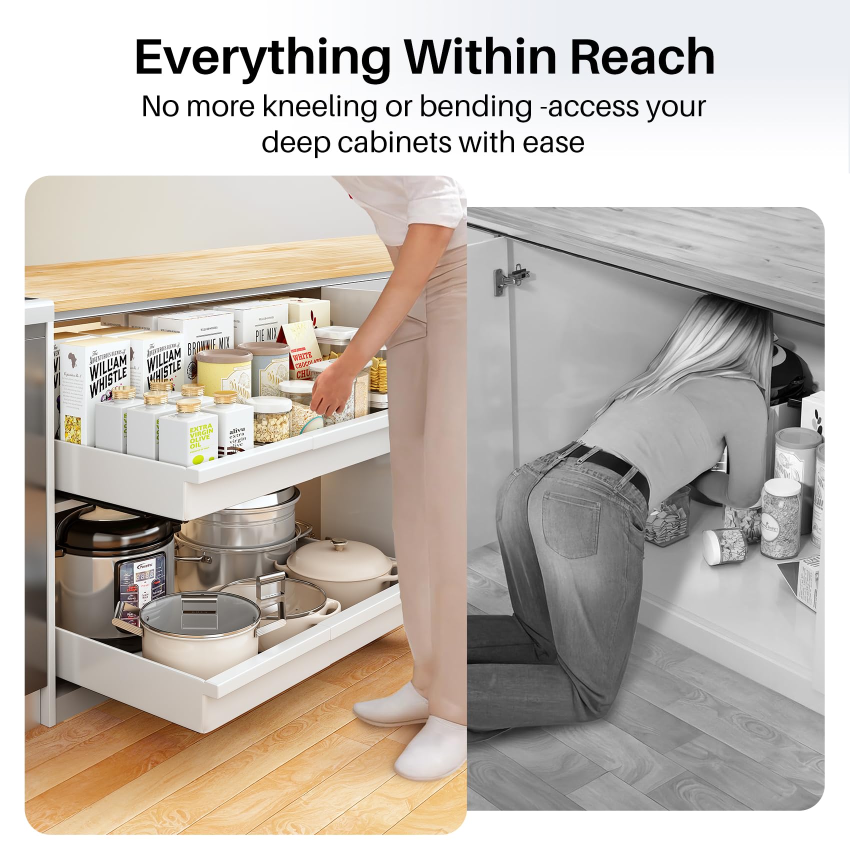 PXRACK ideal for kitchen pantry organization and easy reach items.