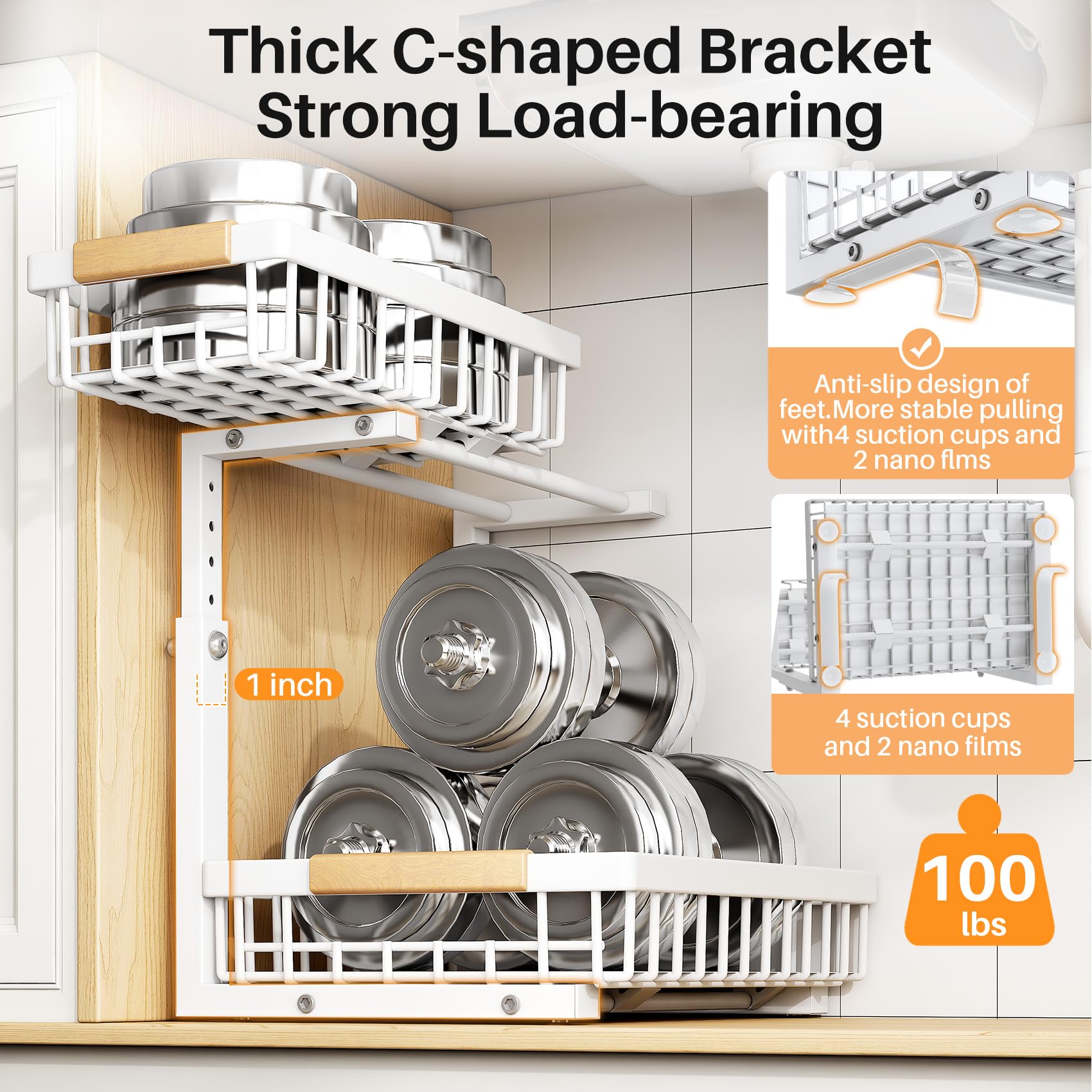 PXRACK large-capacity storage holds more items in tight spaces
