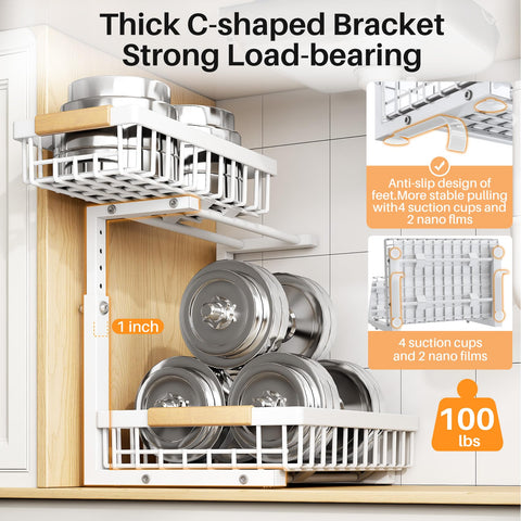 PXRACK large-capacity storage holds more items in tight spaces