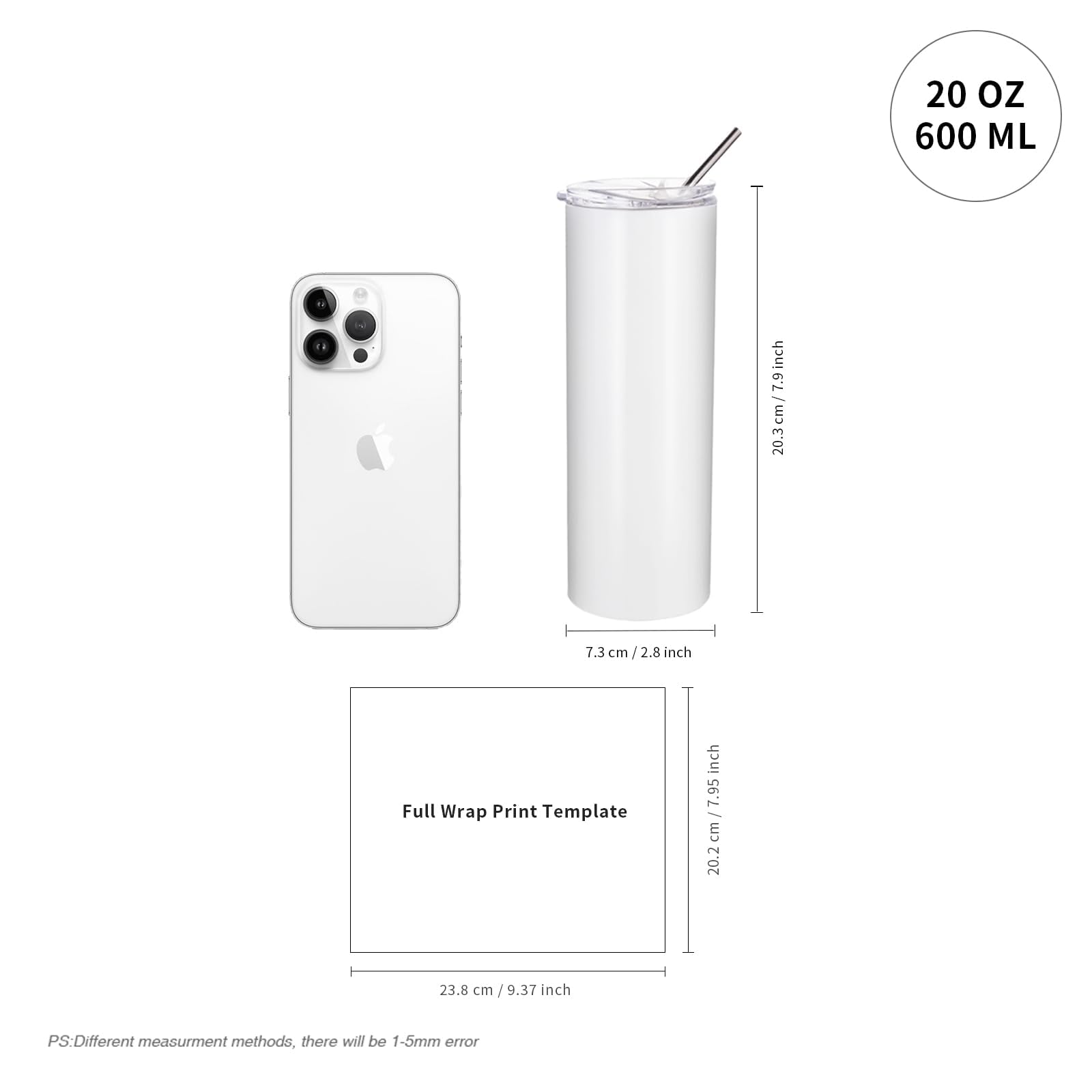 PYD Life tumbler lid and straw for on-the-go use