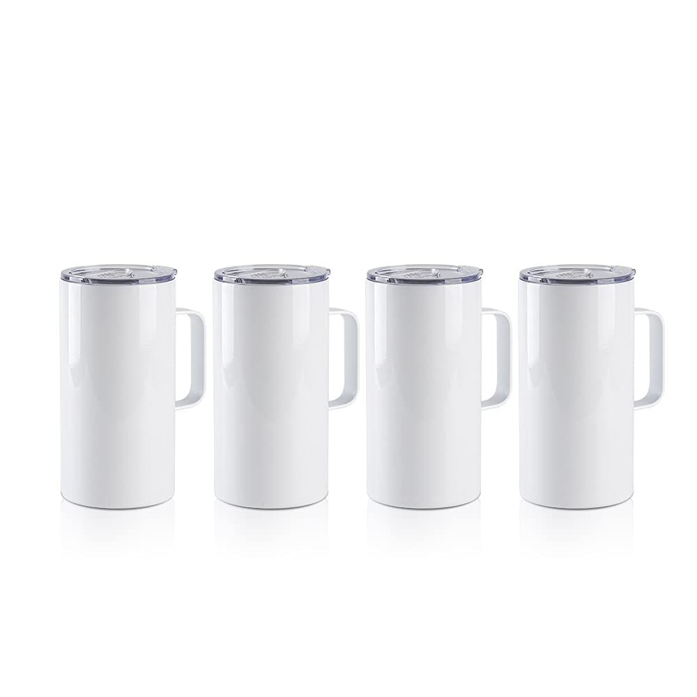 PYD Life 20 oz sublimation tumbler with handle and lid for hot or cold drinks