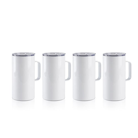 PYD Life 20 oz sublimation tumbler with handle and lid for hot or cold drinks