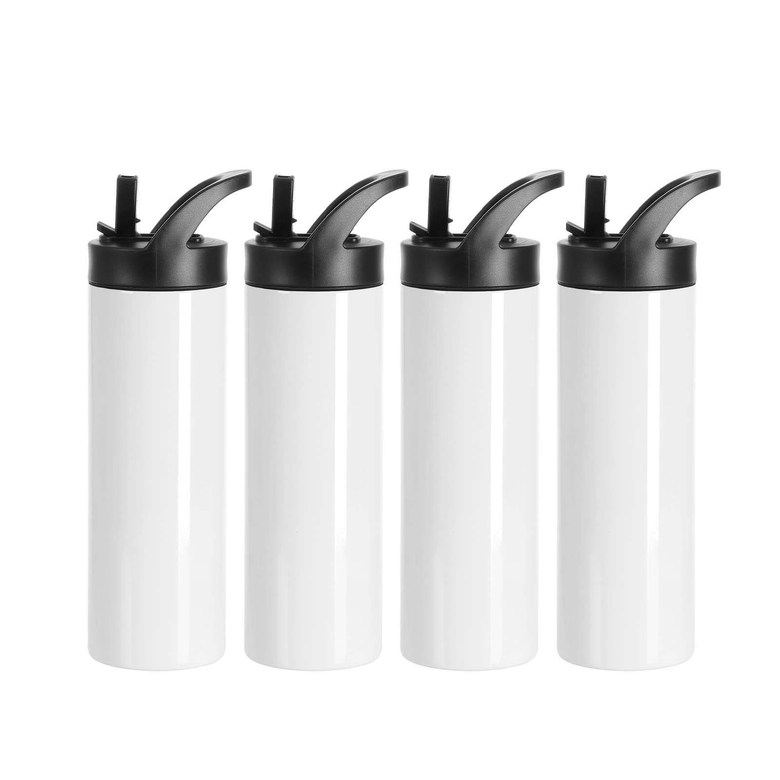 PYD Life 4 pack sublimation tumblers in white with 20 oz capacity and straight walls