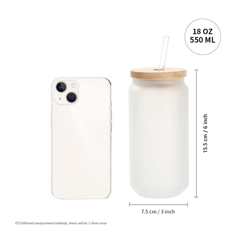 PYD Life bamboo lid and clear straw for convenient sipping anywhere