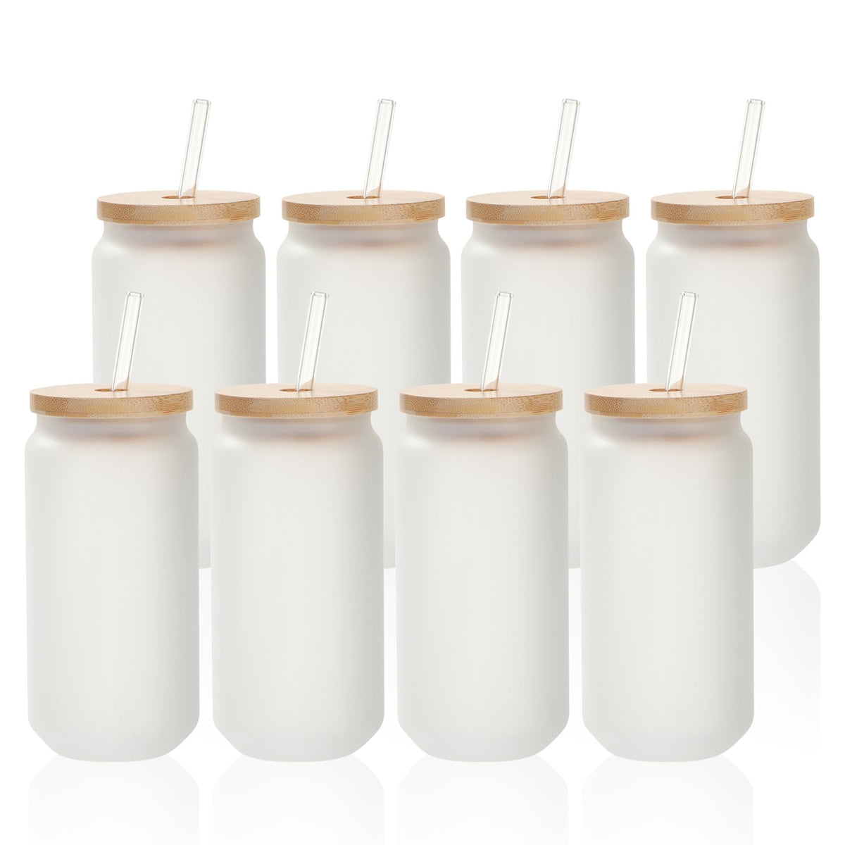 PYD Life sublimation glass cans 18oz with frosted finish for vibrant prints