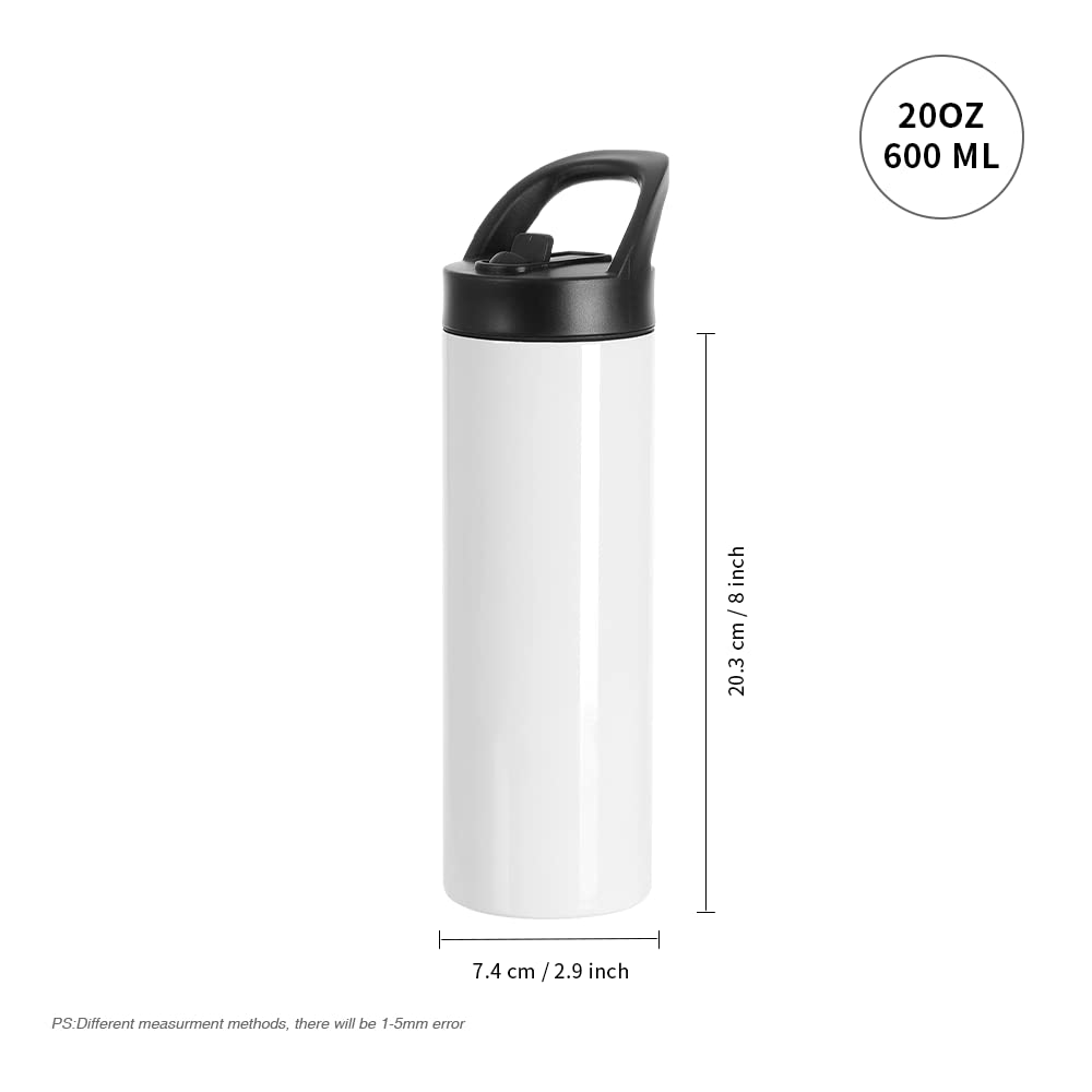 PYD Life 20 oz tumbler with portable sippy lid and straw for easy sipping