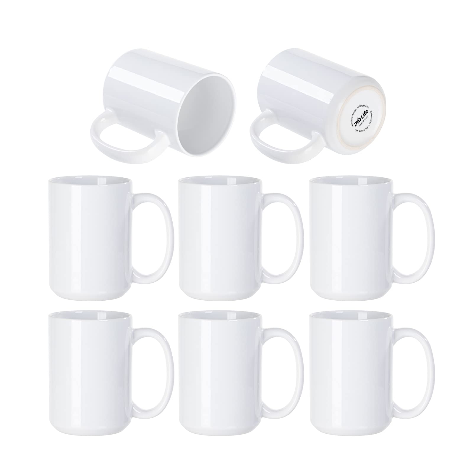 PYD Life sublimation coating shows bright print capability on mugs