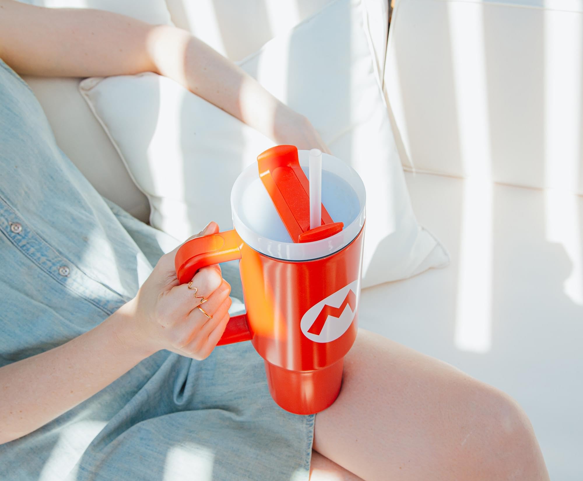 Pyramid America reusable straw included tumbler for eco-friendly sipping.