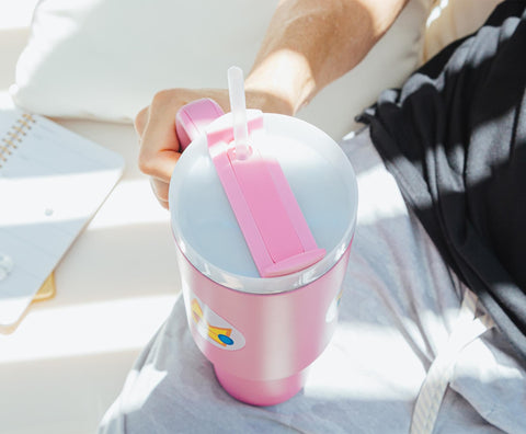 Pyramid America travel-friendly durable tumbler for commutes and workouts.