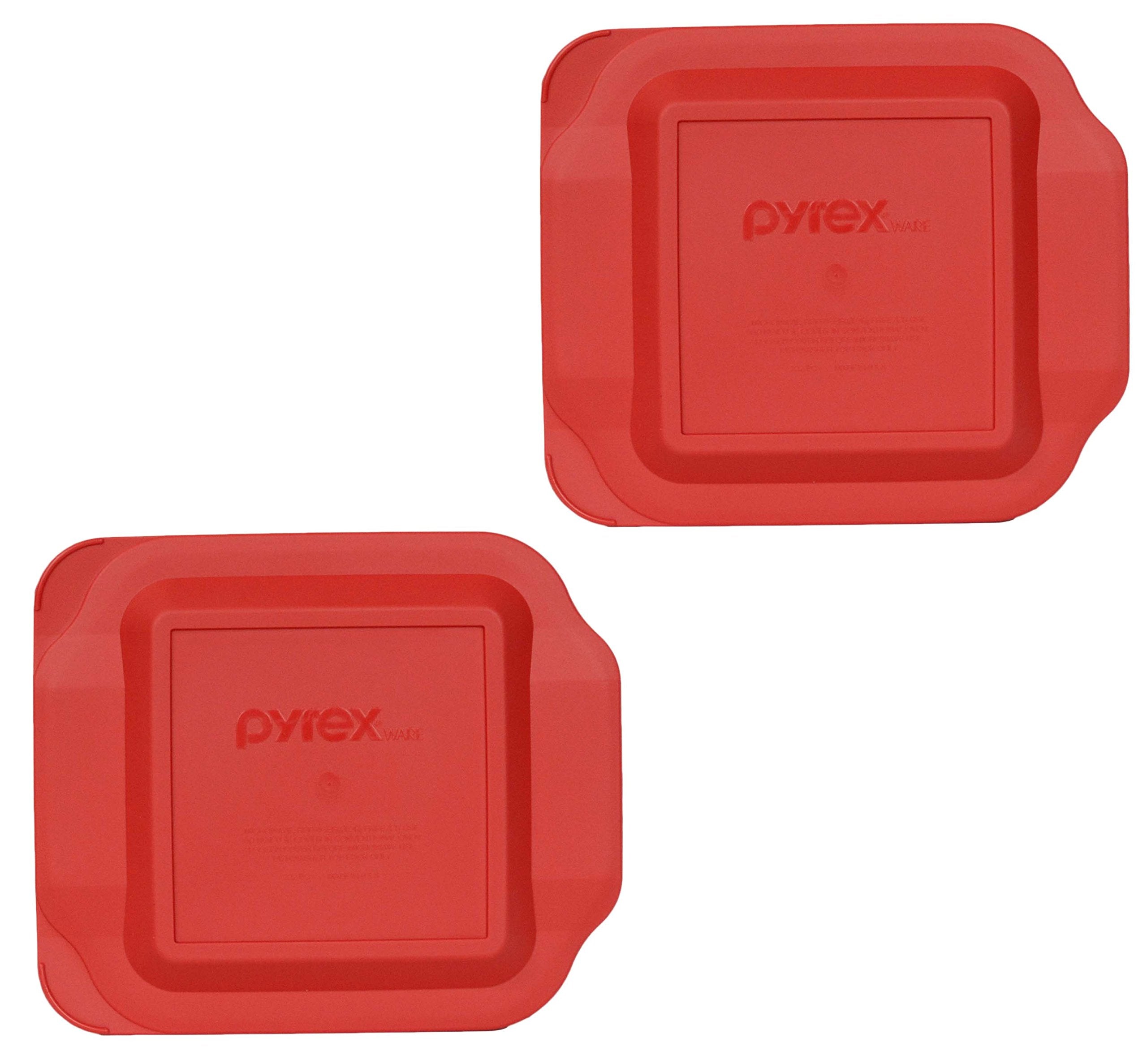 Pyrex 222-PC red 2qt lid pack fits 222 glass dish for secure storage.